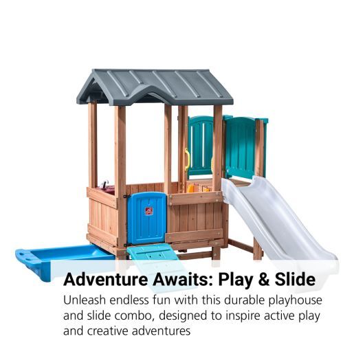 Woodland Adventure Playhouse & Slide