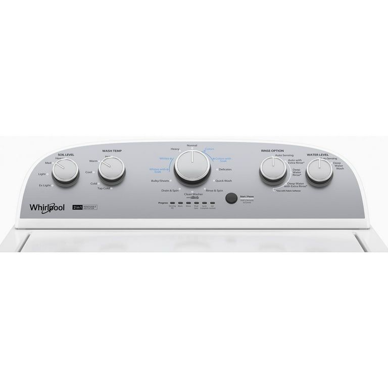 Whirlpool® Brand New WTW4957PW, 3.8-3.9 Cu. Ft. 2 in 1 Top Load Washer with  Removable Agitator Capacity 3.8 Cu ft
