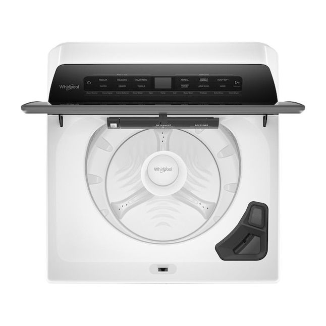 Whirlpool 4.7-cu ft High Efficiency Agitator Top-Load Washer (White)  WTW5105HW at Lowes.com