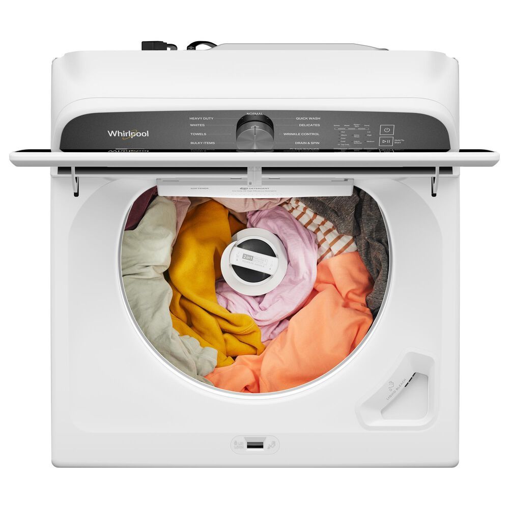 Whirlpool 5.3 Cu. Ft. Top Load Washer with Agitator in White
