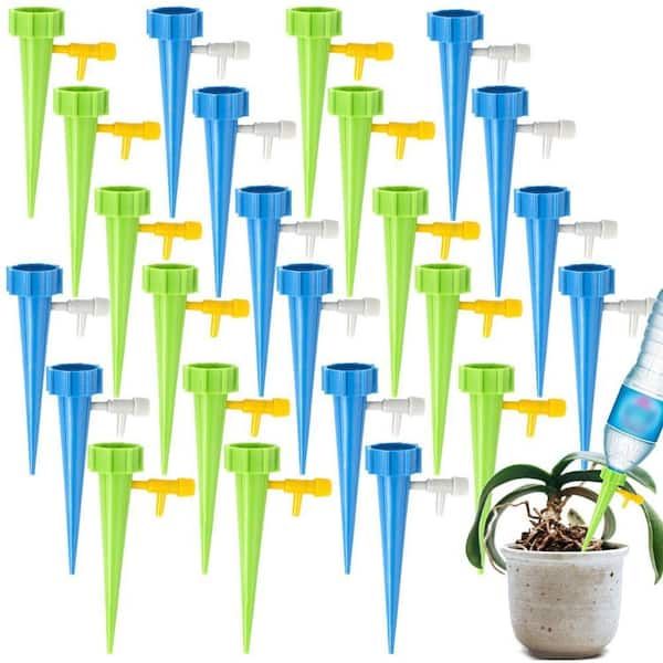 Indoor and Outdoor 24-Pack Automatic Watering Spikes, 1.1" ID Plant Automatic  Watering Device B08FSQN66D - The Home Depot