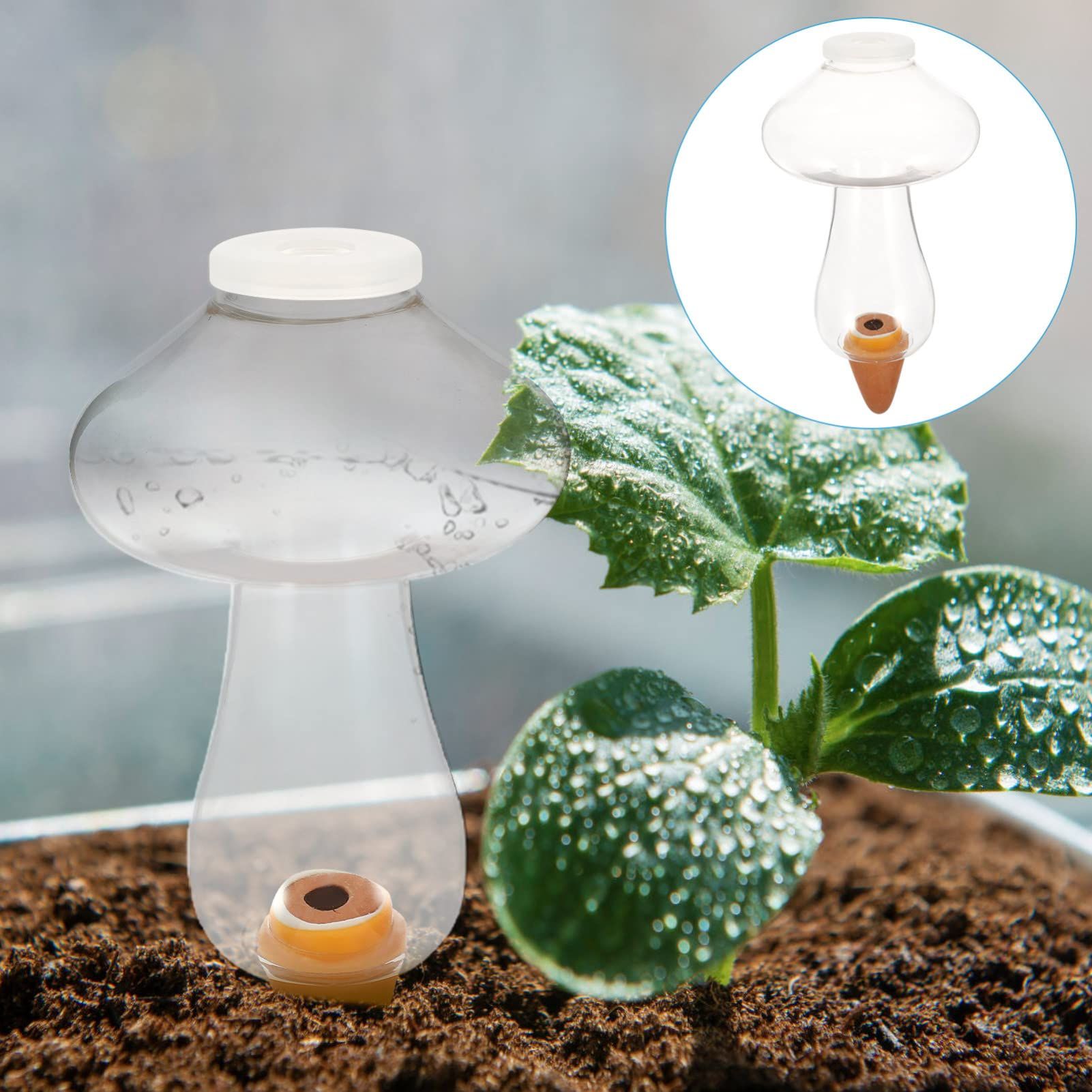 Amazon.com: Yardwe Self Watering Spike Planter Drip Irrigation Watering  Spikes Dripper Mushroom Plant Watering Globes Plant Watering Stakes Bulbs  Devices for Plants Flower Vegetable Lawn : Patio, Lawn & Garden