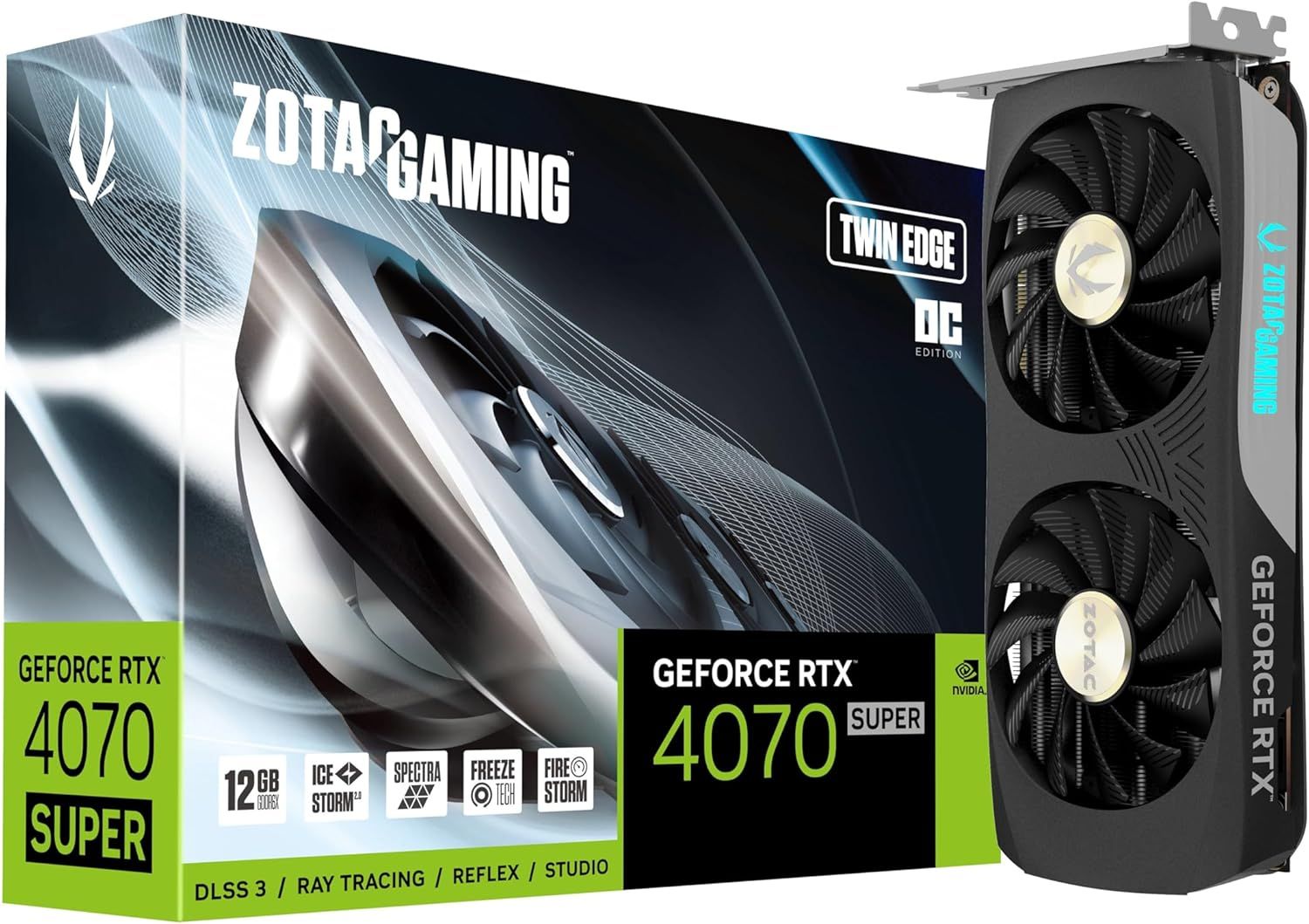 ZOTAC Gaming GeForce RTX 4070 Super Twin Edge OC (ZT-D40720H-10M)